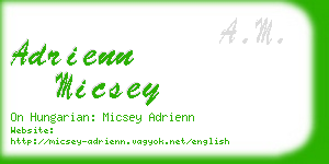 adrienn micsey business card